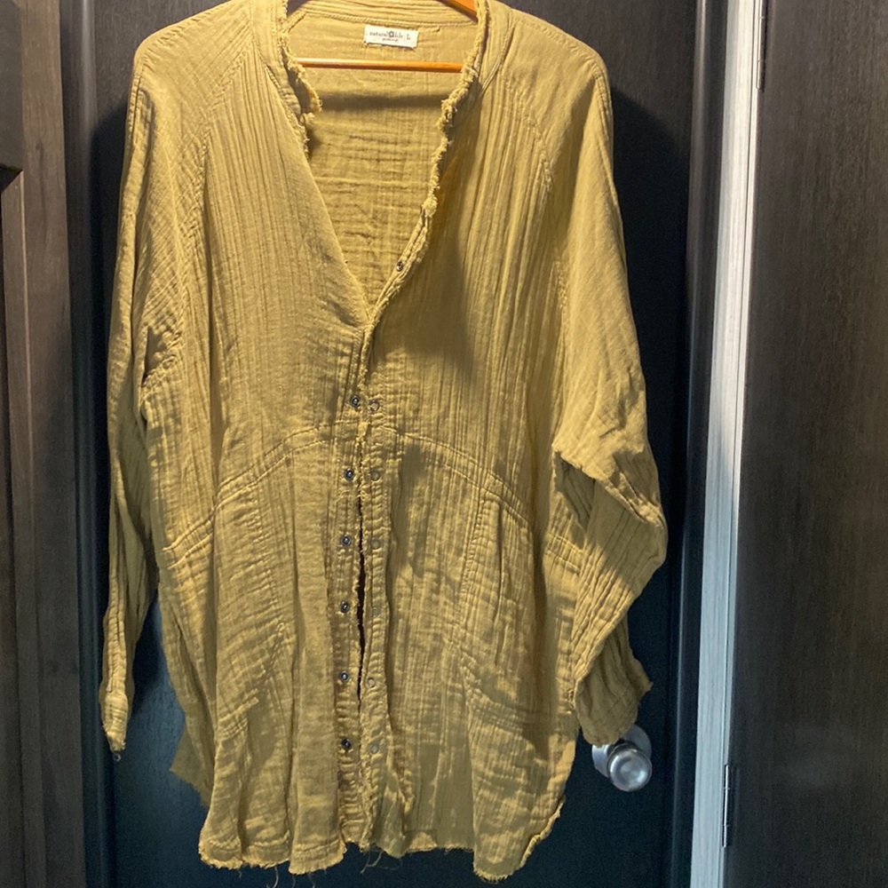 Natural Life oversized 100% Cotton shirt/jacket